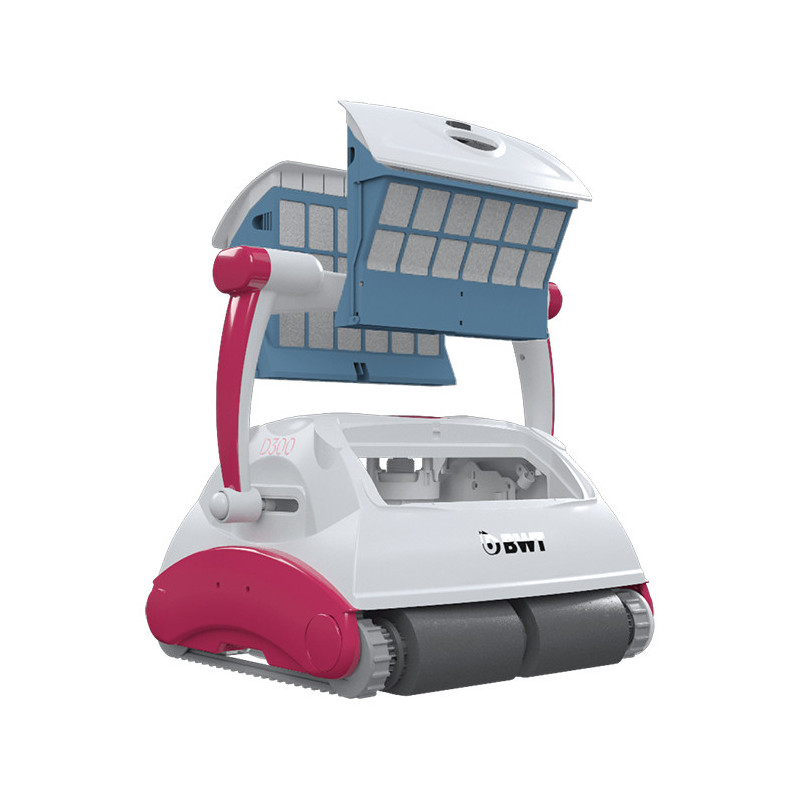 Robot nettoyeur de piscine D300 APP Blanc/Rose