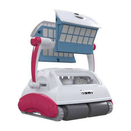 Robot nettoyeur de piscine D300 APP Blanc/Rose