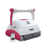 Robot nettoyeur de piscine D300 APP Blanc/Rose