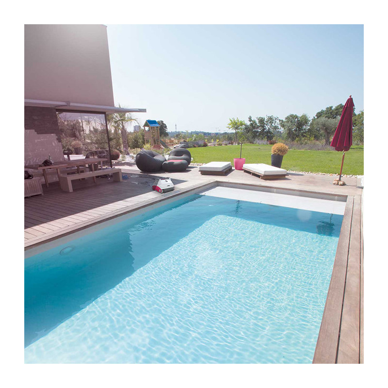 Robot nettoyeur de piscine D300 APP Blanc/Rose