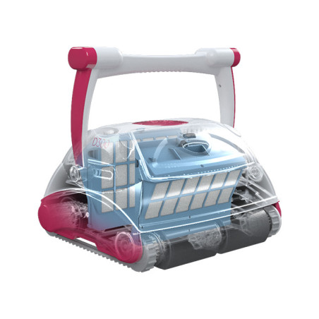 Robot nettoyeur de piscine D300 APP Blanc/Rose