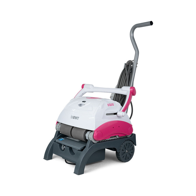 Robot nettoyeur de piscine D300 APP Blanc/Rose