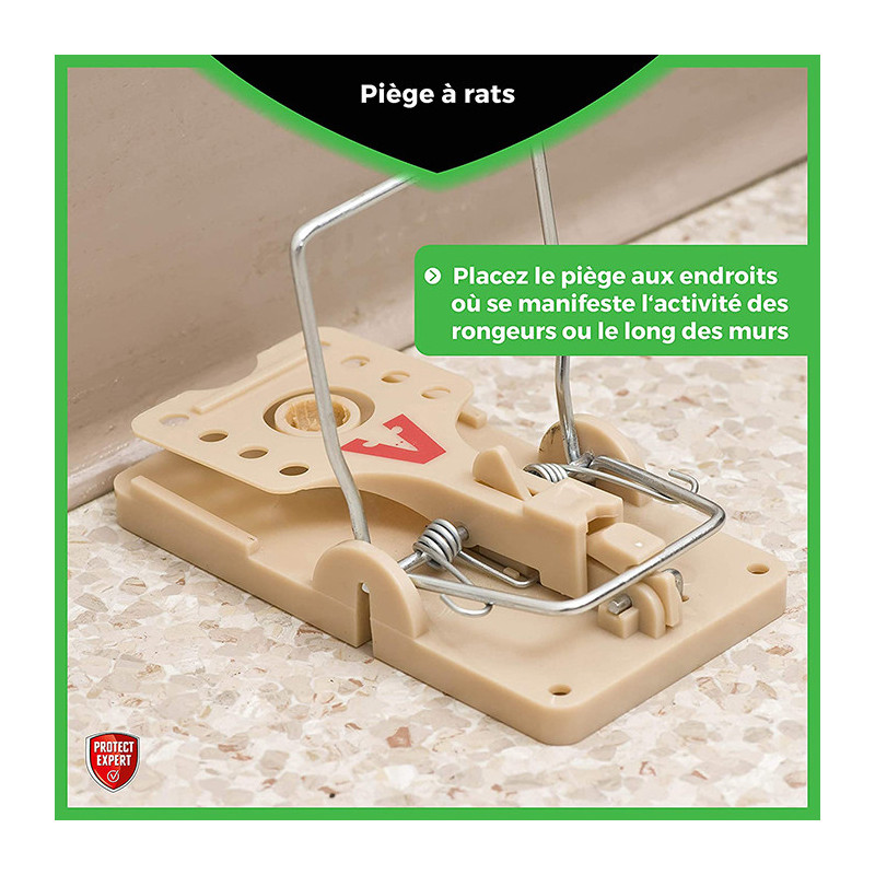 Piège à rats plastique 2 pièces  - PROTECT EXPERT - SBM-RATRAP2