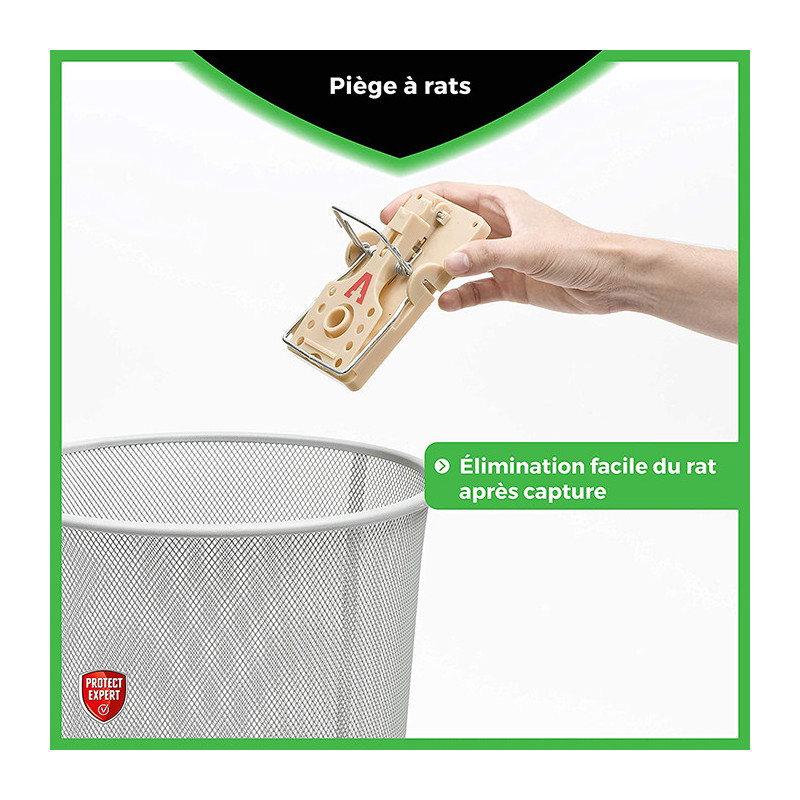 Piège à rats plastique 2 pièces  - PROTECT EXPERT - SBM-RATRAP2