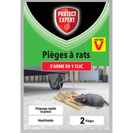 Piège à rats plastique 2 pièces  - PROTECT EXPERT - SBM-RATRAP2