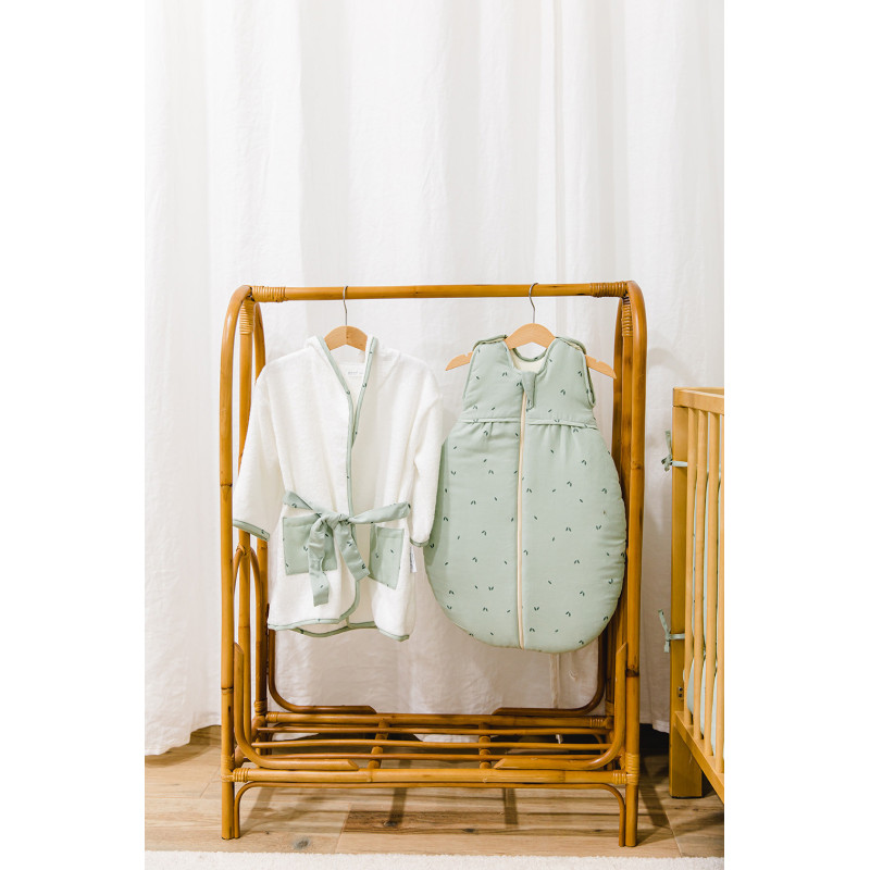 Peignoir de bain bébé organic green 12-24mois - GLOOP!