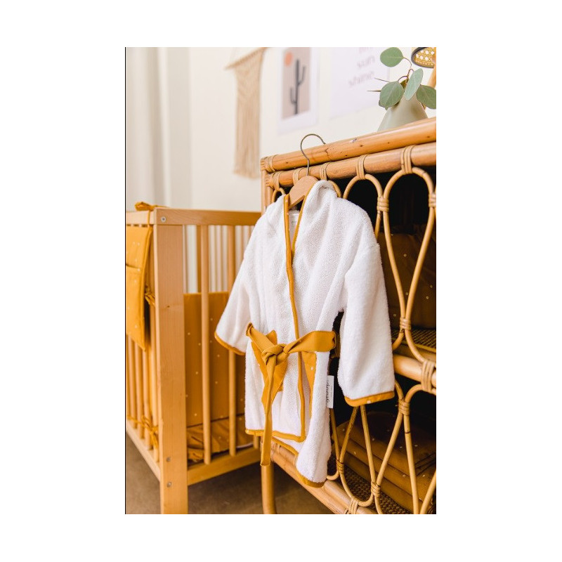 Peignoir de bain bébé jaune coton 12-24 mois - GLOOP!