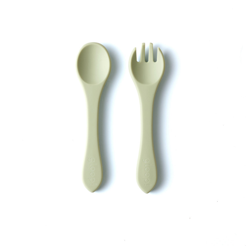 Set de couverts bébé vert - GLOOP!
