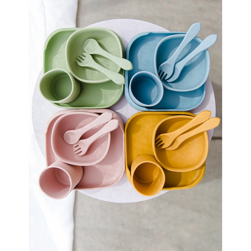 Bol pour enfant avec ventouse orange - Gloop!
