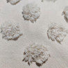 Parure de lit double en coton lavé blanc 260X240cm