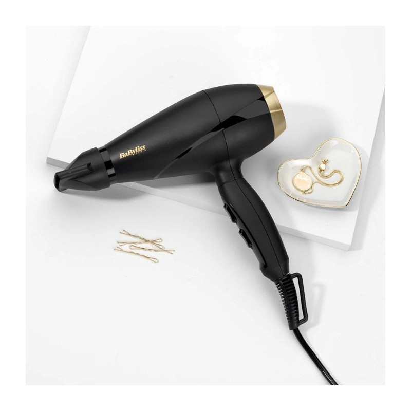 Sèche-Cheveux Power Pro 2000 Noir/Doré - BABYLISS - 6704E