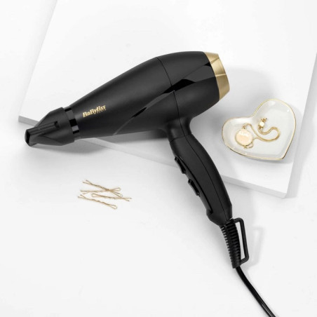 Sèche-Cheveux Power Pro 2000 Noir/Doré - BABYLISS - 6704E
