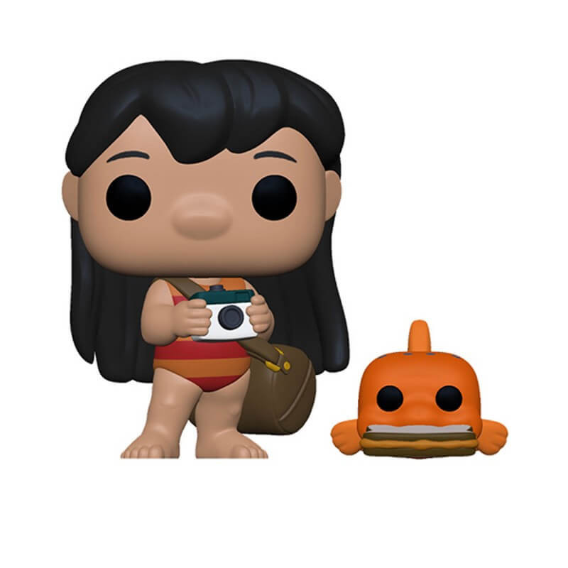 Figurine Pop Disney Lilo & Stitch : Lilo avec Pudge 10 cm - FUNKO - 71740017079