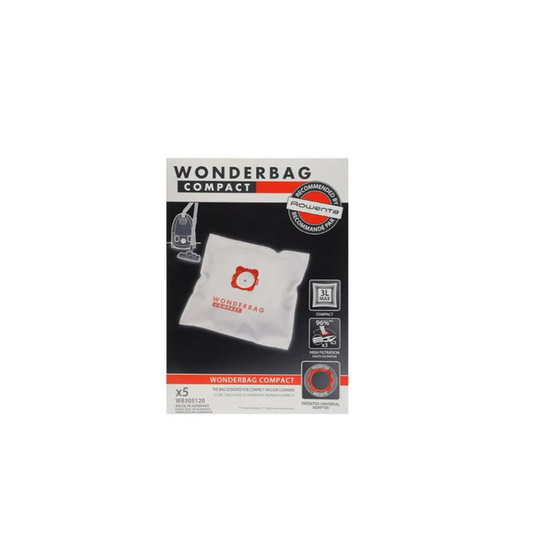 Sac aspirateur Wonderbag Compact 3L x5 - ROWENTA - WB305120