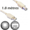 Câble USB 2.0 Type-A mâle/Type-B mâle 1.8 m - LINEAIRE