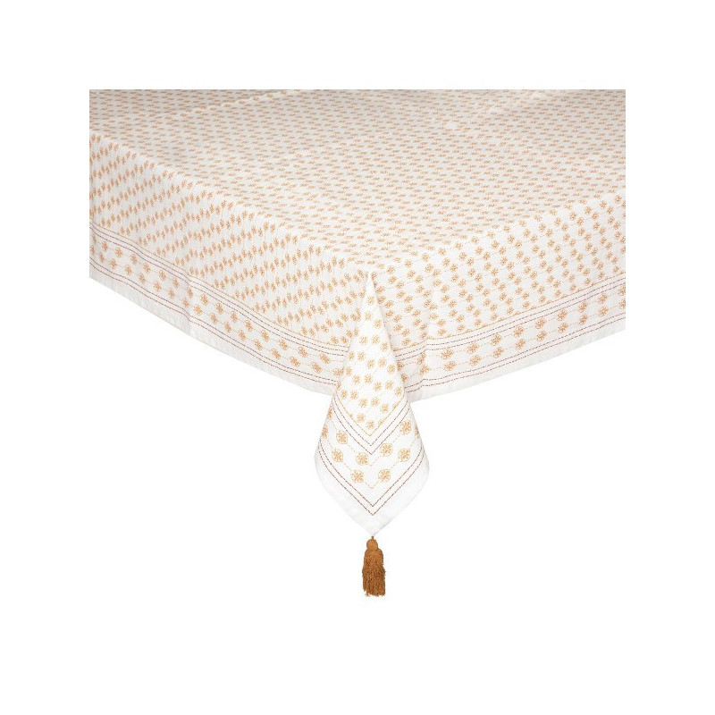 Nappe en coton imprimé Folk 140X240cm