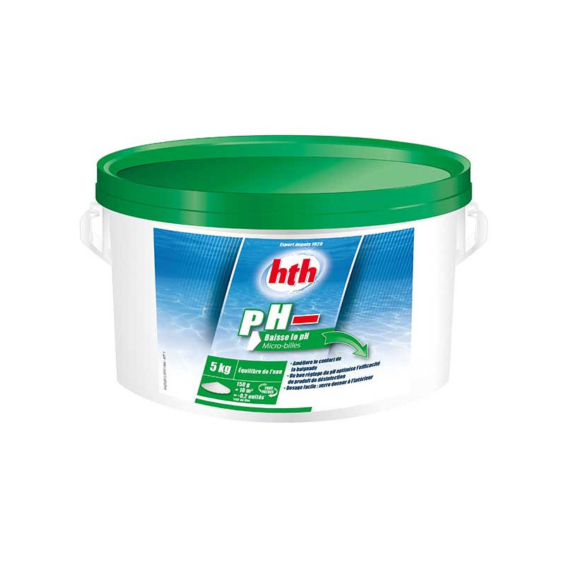 Correcteur de pH PH+ Micro-Billes 5 kg - HTH - HTH-S800813H1