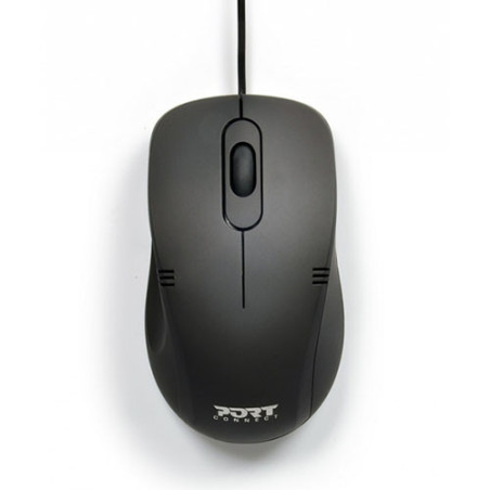 Souris filaire professionnelle USB-A 1000 dpi Noir - PORT DESIGNS - 900400