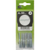 VIS DOUBLE FILET 4X50 ACIER ZINGUE