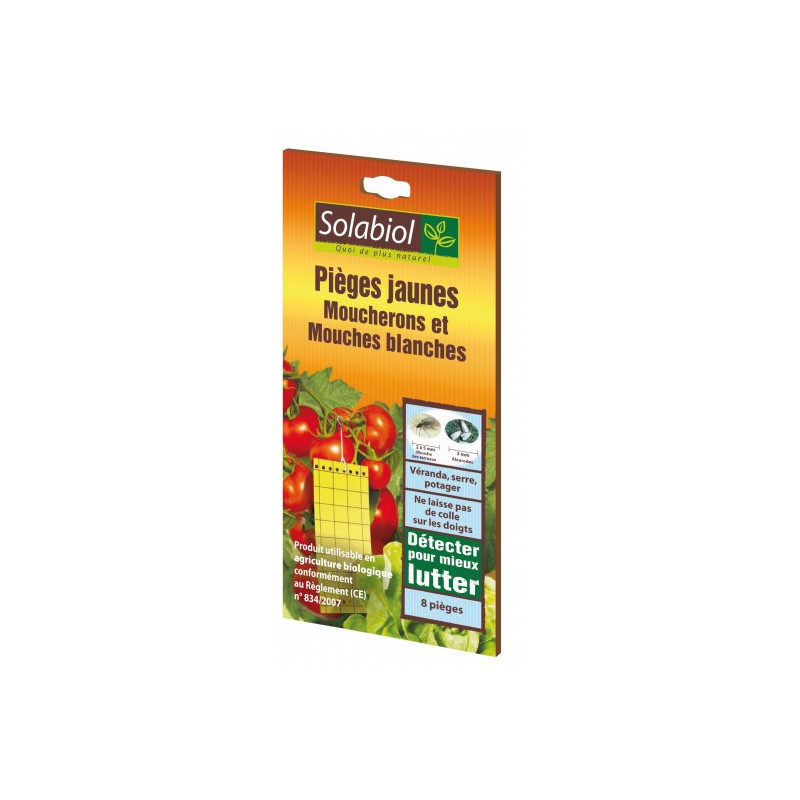 PIEGE INSECTE JAUNE X8