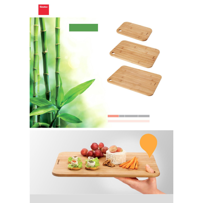 Planche à découper en bambou - METALTEX