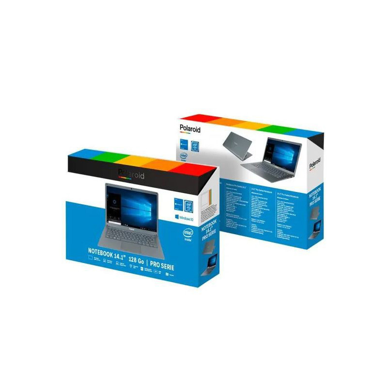 PC Portable Pro Serie Intel Atom 4/128Go Gris - POLAROID - POLAPORT14128