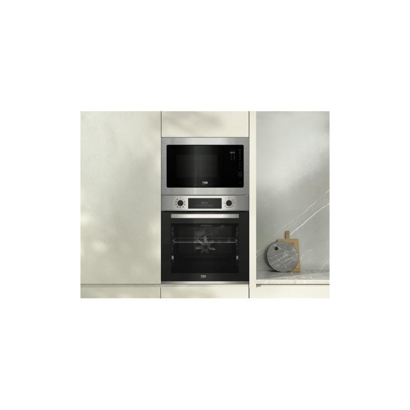 Micro-ondes encastrable 900W 25L Gris/Inox - BEKO - BMGB25332BG