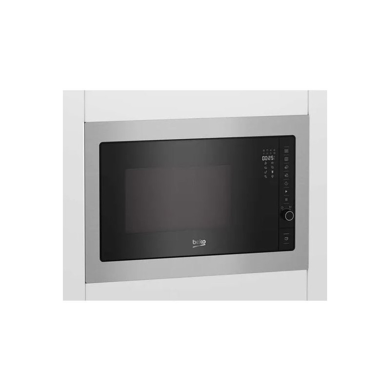 Micro-ondes encastrable 900W 25L Gris/Inox - BEKO - BMGB25332BG