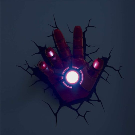 Lampe décorative 3D LED Iron Man Hand - 3D LIGHTING INNOVATIONS INC - 81670018684