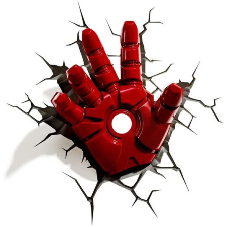 Lampe décorative 3D LED Iron Man Hand - 3D LIGHTING INNOVATIONS INC - 81670018684