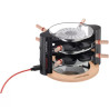 Appareils à raclette Evolution 900W  + accessoires Noir/Bois - LAGRANGE - 149003