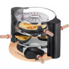 Appareils à raclette Evolution 900W  + accessoires Noir/Bois - LAGRANGE - 149003