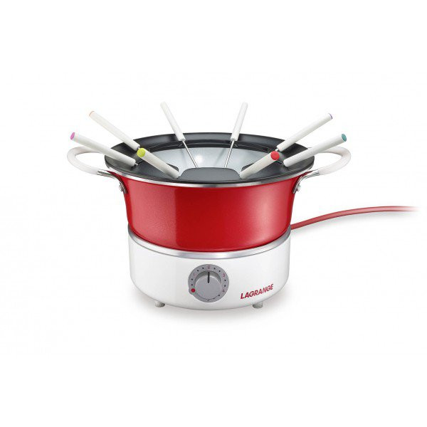 Appareil à fondue Electrique Festiv 900W Rouge/Blanc - LAGRANGE - 349201 