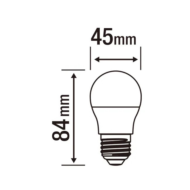 Ampoule LED E27 60W dépolie
