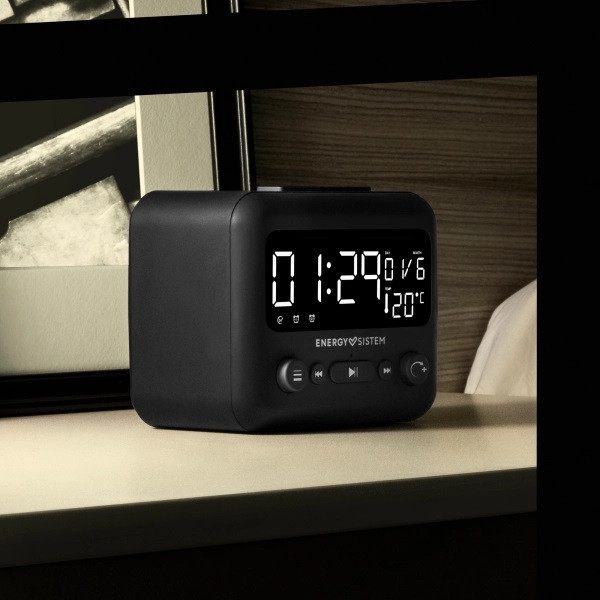 Radio-réveil sans fil Clock 2 Bluetooth Noir - ENERGY SISTEM - 450930 