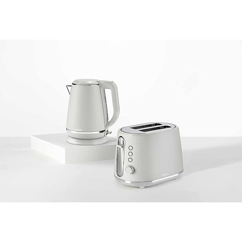 Bouilloire à galet sans fil 1,5L 3000W blanc gravier - CUISINART - CJK780WE