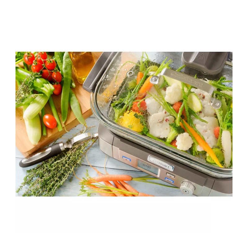 Cuiseur Vapeur CookFresh 5L 1800W Inox - CUISINART - STM1000E