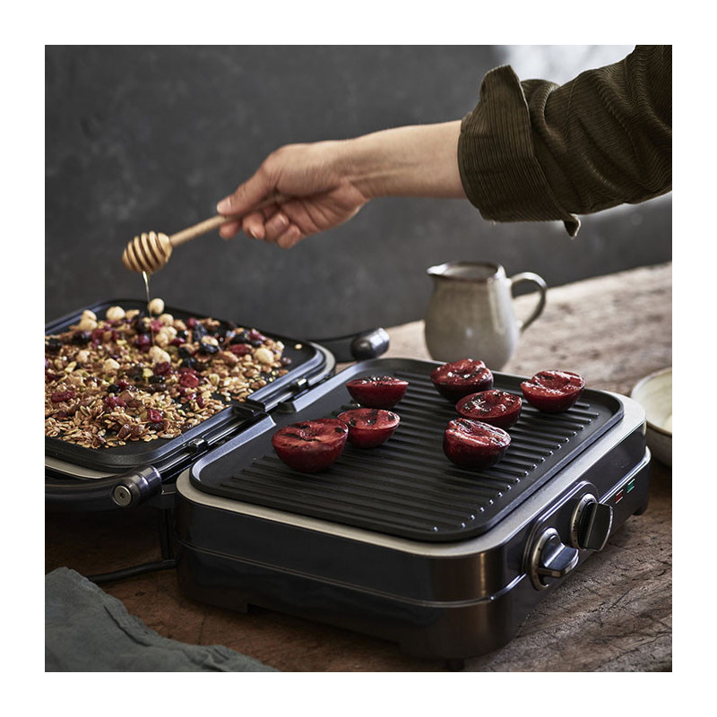 Grill électrique 2en1 Elite plancha grill Bleu Nuit - CUISINART - GR47BE