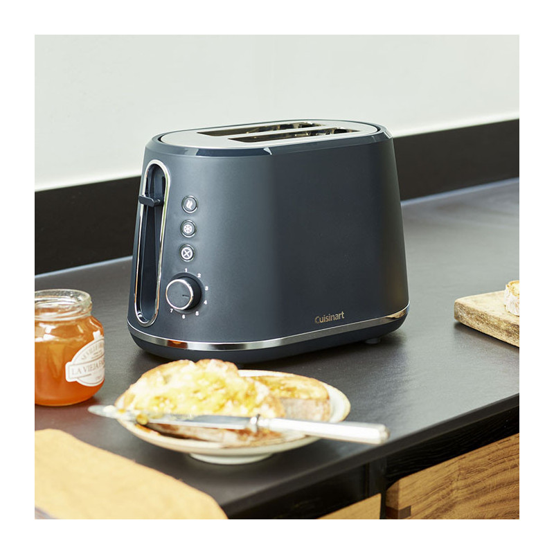 Grille-pain Toaster 2 Tranches 1000W Gris Ardoise - CUISINART - CPT780E