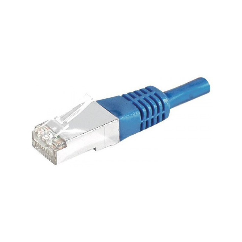 Câble Réseau RJ45 FTP CAT.6 Blindé 1m Bleu - DEXLAN - CAB_RJ45_CAT6_1M_B