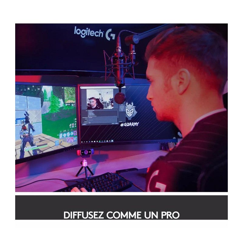 Webcam C922 Pro Stream Full HD Noir - LOGITECH - CAM_LOG_C922_PRO