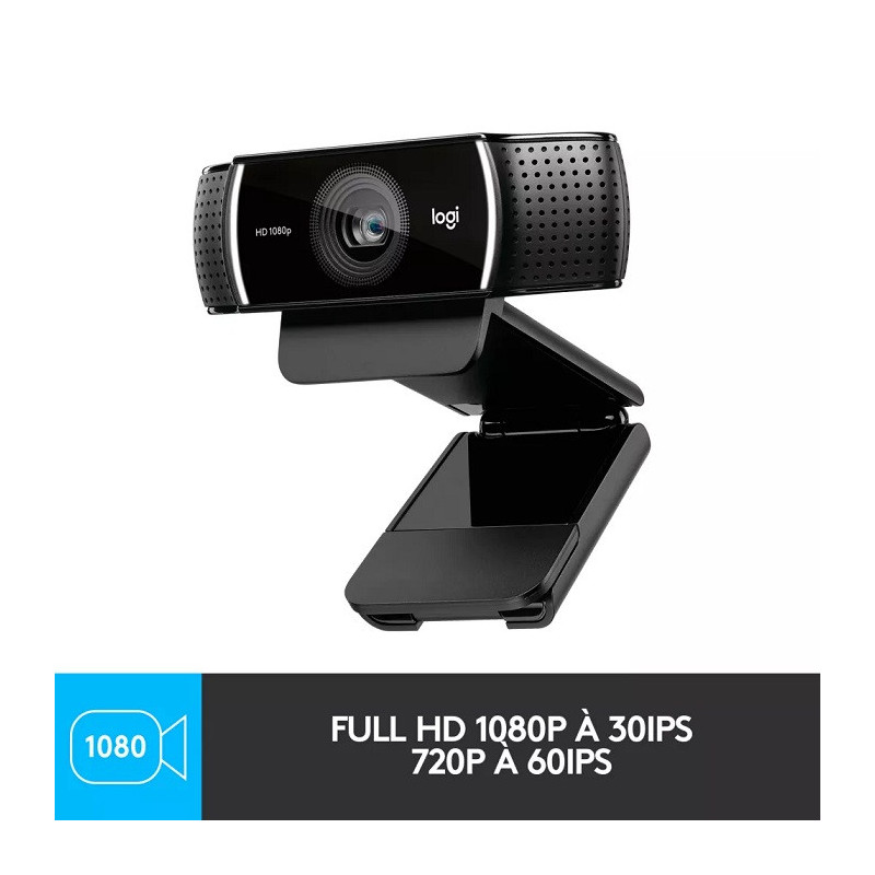 Webcam C922 Pro Stream Full HD Noir - LOGITECH - CAM_LOG_C922_PRO