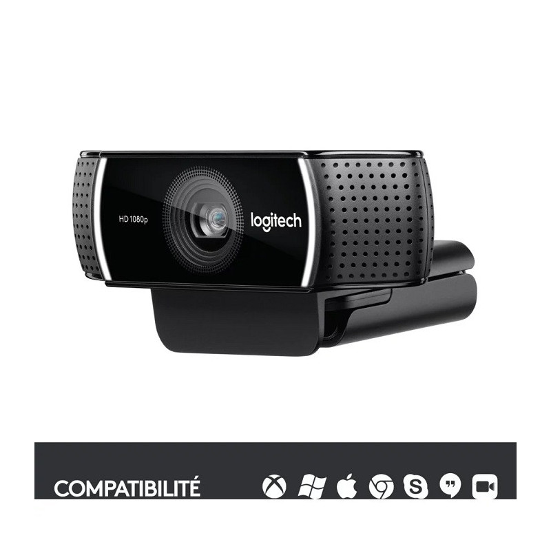 Webcam C922 Pro Stream Full HD Noir - LOGITECH - CAM_LOG_C922_PRO