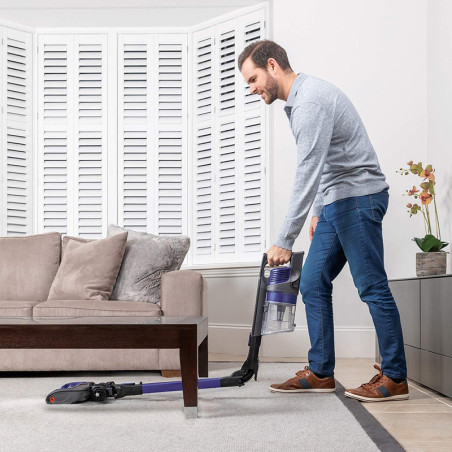 Aspirateur balai sans fil DuoClean Noir/Violet - SHARK - IZ251EU