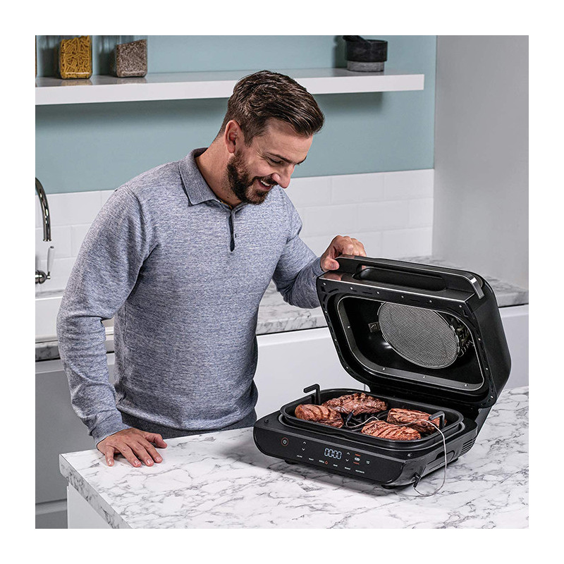 Grill & friteuse sans huile à air chaud Foodi Max 2460W Noir/Inox - NINJA - AG551EU