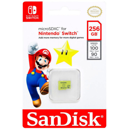 Carte MicroSDXC 256Go Nintendo Switch - SANDISK - 81801118833