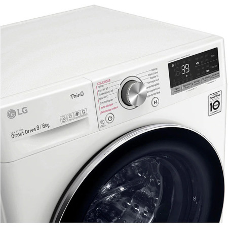 Lave-linge séchant Frontal Motion Direct Drive 9/6 kg Blanc - LG - F964V72WRHT-ABWQPFS