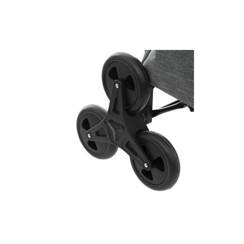 Chariot de Courses 6 Roues Nomade 99cm Gris - FIVE 