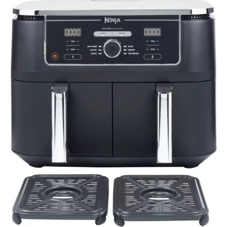 Friteuse sans huile à air chaud Foodi Max DualZone 2470W Noir/Argent - NINJA - AF400EU