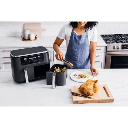 Friteuse sans huile à air chaud Foodi Max DualZone 2470W Noir/Argent - NINJA - AF400EU